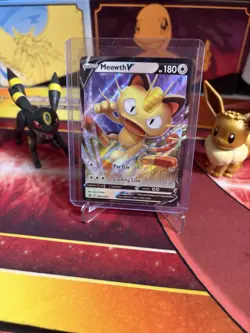 Meowth V SWSH004 SWSH: Sword & Shield Promo Card Holo NM - Image 3