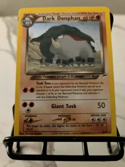 Pokemon Dark Donphan 3/105 Neo Destiny Holo Rare Unlimited Card English - Image 1