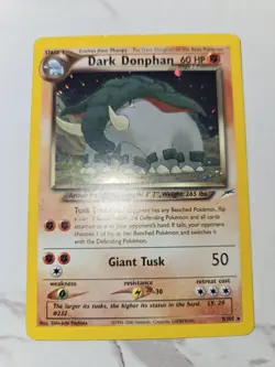 Pokemon Dark Donphan 3/105 Neo Destiny Holo Rare Unlimited Card English - Image 2