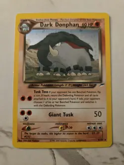 Pokemon Dark Donphan 3/105 Neo Destiny Holo Rare Unlimited Card English - Image 3