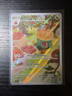 Pokemon TCG Appletun Surging Sparks Illustration Rare Card 211/191 NM Condition - Image 1