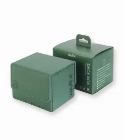 Vault X Exo-Tec Sideloading Deck Box 100+ Cards Metallic Green Storage - Image 1