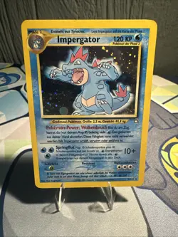 Neo Genesis Impergator (Feraligatr) Holo Card #5/111 German Edition LP Light - Image 1