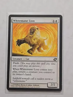 Whitemane Lion - Planar Chaos - MP - Common - Creature - MTG - Image 1