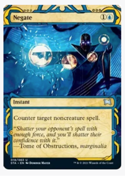 MTG Magic Strixhaven Mystical Archives Negate Instant Uncommon NM+ - Image 1