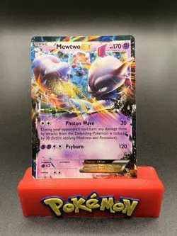 MEWTWO EX - 61/162 Holo Rare EX BREAKthrough Pokemon NM - Image 1