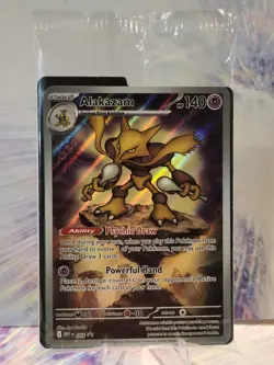 Alakazam 009 Pokemon Me: Mega Evolution Promo Holo Sealed Pack English Near Mint - Image 1