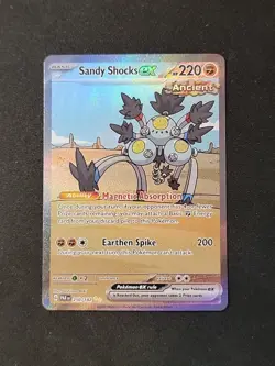 Pokemon TCG Sandy Shocks EX Paradox Rift 250/182 Holo Special Illustration Rare - Image 1