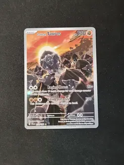 Paldean Tauros 218/193 Paldea Evolved Illustration Rare Pokemon TCG NM - Image 1