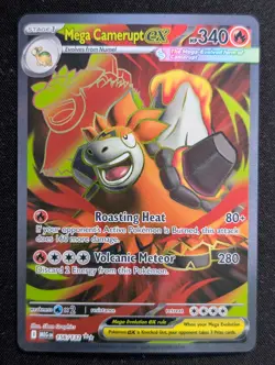 Mega Camerupt ex 156/132 ME01: Mega Evolution Pokemon NM Holo - Image 1