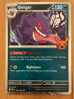Gengar 057/091 Cosmos Holo MP - Trick or Trade 2024/Paldean Fates - Pokemon TCG - Image 1