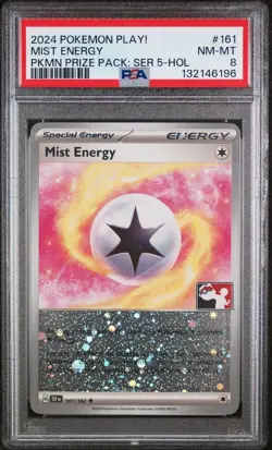 2024 Pokemon Play! Mist Energy Pokemon Prize Pack Series 5 PSA 8 - Image 1