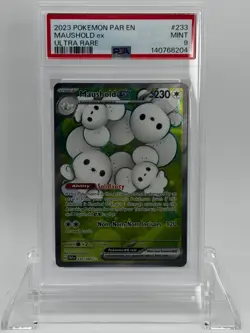 2023 Pokemon Paradox Rift Maushold ex #233 PSA 9 Ultra Rare - Image 1