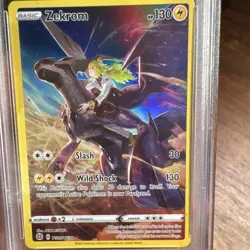 2022 Pokemon Swsh09 Brilliant Stars Trainer Gallery #TG05 FA/Holo Zekrom PSA 8 - Image 3