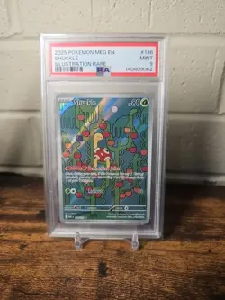 Pokemon TCG Mega Evolutions: Shuckle #136/132 Illustration Rare PSA 9 - Image 1