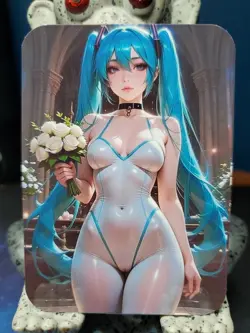 1/1 Only 1 Made Miku Yoga Cyberpunk Wedding Roses Southern Customs Waifu Card - Image 1