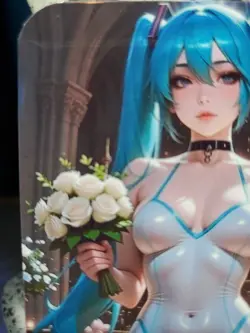 1/1 Only 1 Made Miku Yoga Cyberpunk Wedding Roses Southern Customs Waifu Card - Image 2