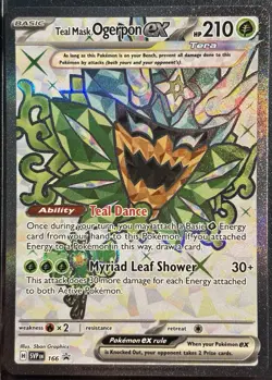 Teal Mask Ogerpon EX 166 - Scarlet & Violet Promo Pokemon TCG 2024 - NM Card - Image 1