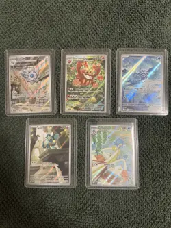 Pokemon TCG SV: Black Bolt 5 card lot, IR, NM - Image 1
