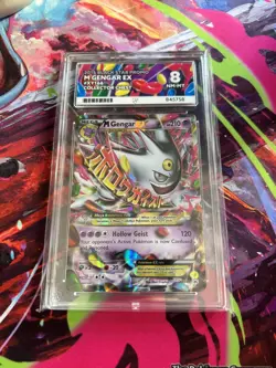 Pokemon TCG Mega Gengar EX Black Star Promo Card XY166 Ace 8 - Image 1