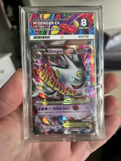 Pokemon TCG Mega Gengar EX Black Star Promo Card XY166 Ace 8 - Image 3
