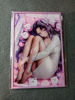 DEMON Slayer pink A5/A6 Boards Goddess Story WAIFU ANIME CARD - Image 1