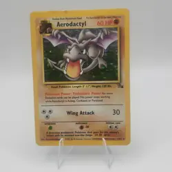 Pokemon TCG - Aerodactyl 1/62 Holo Rare Fossil - Lp - Image 1