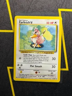 1999-2000 Pokemon 4th Print UK Base Set- Farfetch'd 27/102 - Image 1
