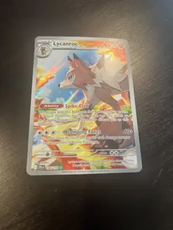 Pokemon Lycanroc Illustration Rare IR 166/159 Sv09: Journey Together JTG NM - Image 2