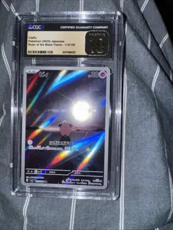 CGC 10 Pristine Cleffa 113/108 AR Art Rare Ruler of the Black Flame sv3 Pokemon - Image 1