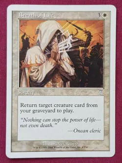 Magic The Gathering 7TH EDITION BREATH OF LIFE white card MTG SEVENTH - Image 1