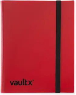 VAULT X 9 Pocket Strap Binder Red 20 Page Album 360 Cards Folio Folder - Image 2