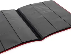 VAULT X 9 Pocket Strap Binder Red 20 Page Album 360 Cards Folio Folder - Image 3