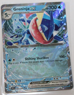 Pokemon 2024 Stellar Crown "Greninja" ex 041/142 Holo Double Rare - Image 2