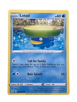 New: 2021 Pokemon TCG Lotad 032 Swsh07: Evolving Skies Regular Common - Image 1