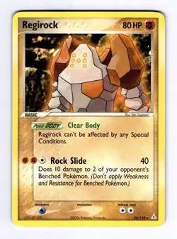 Regirock Holon Phantoms #28 (2006) Rare HP Pokemon - Image 1