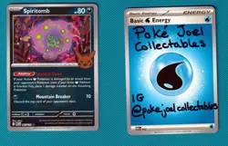 Pokemon TCG Spiritomb 087/132 Mega Evolutions Play! Halloween Stamped Promo Mast - Image 3