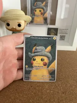 Pikachu with Grey Felt Hat - Van Gogh Promo SVP 085 Pokemon - Image 1