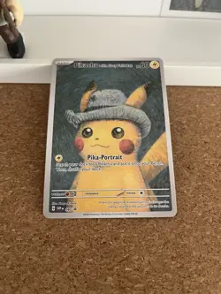 Pikachu with Grey Felt Hat - Van Gogh Promo SVP 085 Pokemon - Image 3