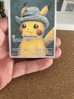 Pikachu with Grey Felt Hat - Van Gogh Promo SVP 085 Pokemon - Image 5