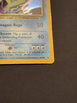 Pokemon TCG Gyarados 6/102 Base Set Unlimited Holo Lightly Played LP - Image 5