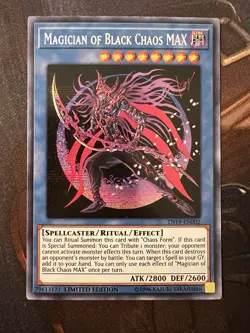 Magician of Black Chaos MAX TN19-EN002 Prismatic Secret Rare Limited Edition LP - Image 1