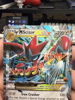 Pokemon TCG M Scizor EX Breakpoint Holo Ultra Rare Card 77/122 NM Condition - Image 2