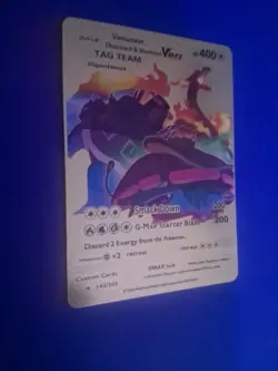 POKEMON Gold Charizard Blastoise Venusaur Vmax Tag Team Card HP 400 Starter - Image 4