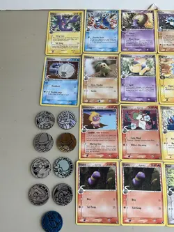 Pokemon EX Delta Species Lot 42 Cards 2005 NM/LP + Rare Promo Coins - Image 2