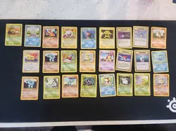 Pokemon TCG Cards Base Set 2 Lot – 25 Vintage Cards - LP/NM #4 - Image 1