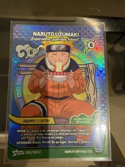 Naruto Uzumaki 133/130 Mythos 1st Edition TCG Promo Card ES - Image 1
