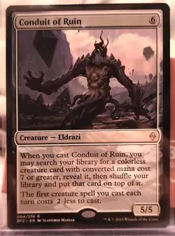MtG Conduit of Ruin Battle for Zendikar Regular NM - Image 1