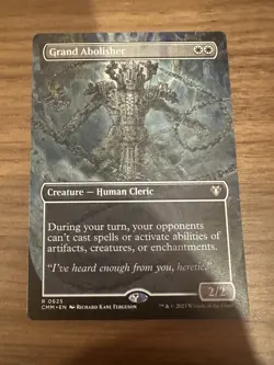 GRAND ABOLISHER (BORDERLESS) Commander Masters Magic MTG NM x1 - Image 2