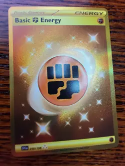 Pokemon Scarlet & Violet Base Set Basic Fighting Energy Hyper Rare 258/198 FA NM - Image 2